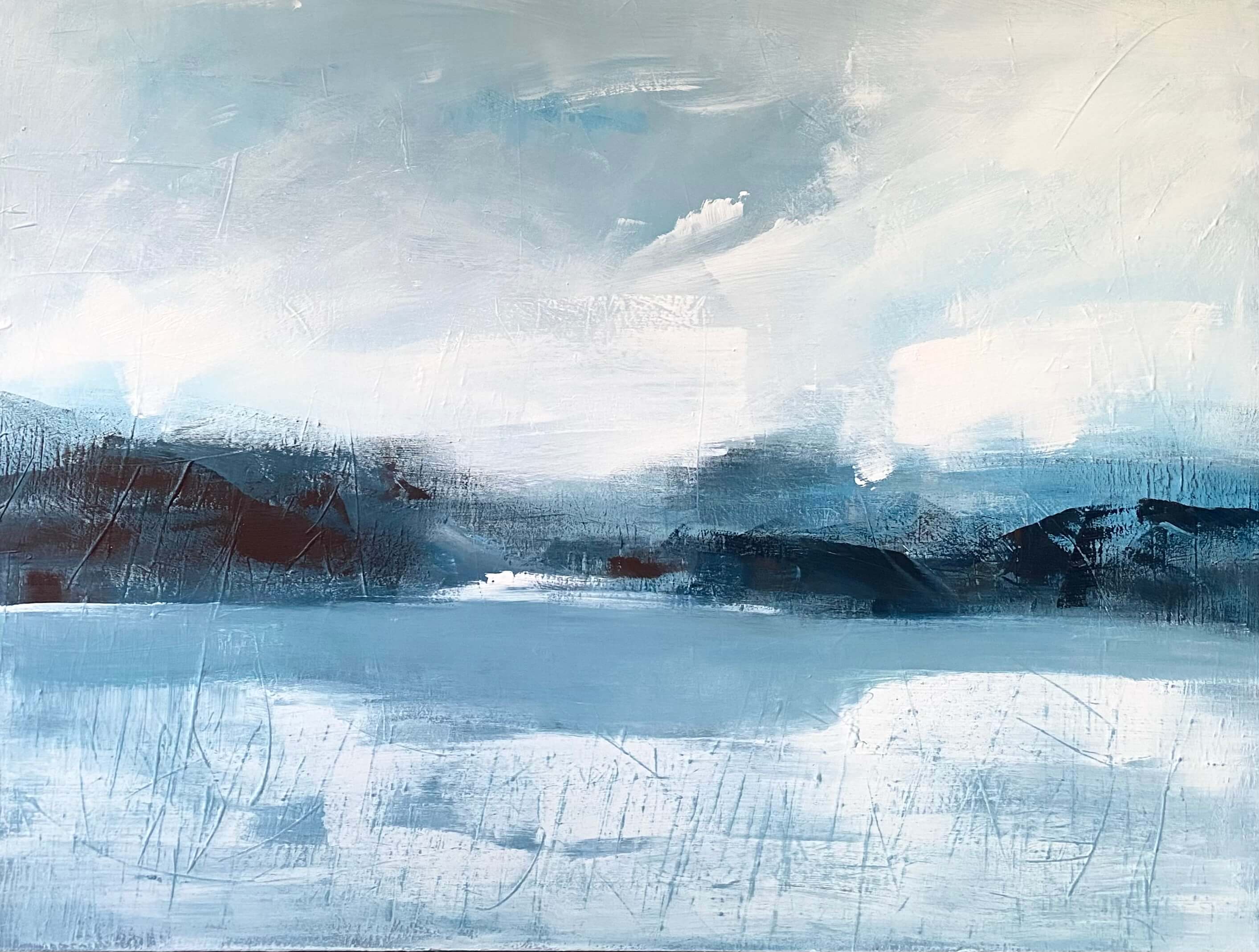 tableau paysage lagune