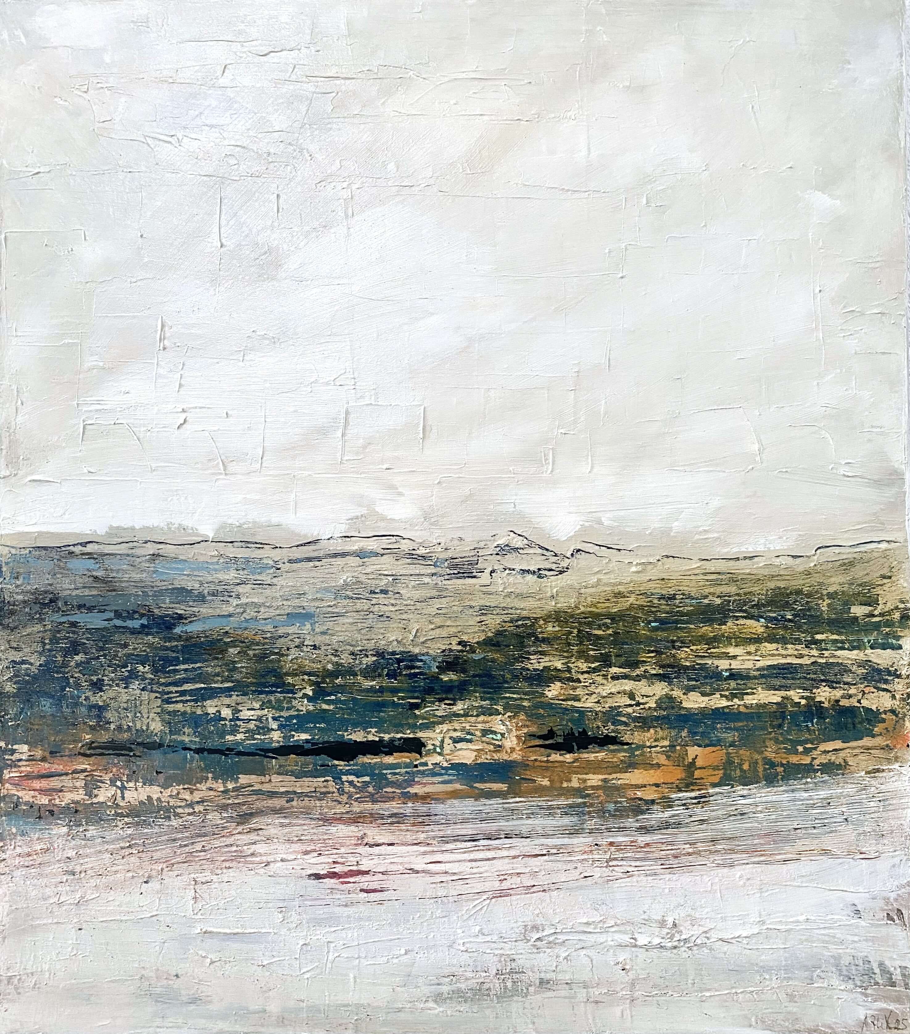 tableau paysage abstrait