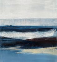 mer et sable abstrait, un hiver à la mer