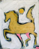 cheval doré