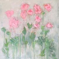 fleurs rose clair