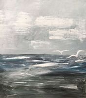 mer, vent, mouettes