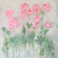 fleurs rose clair