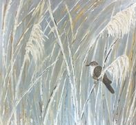 Oiseau dans les roseaux
