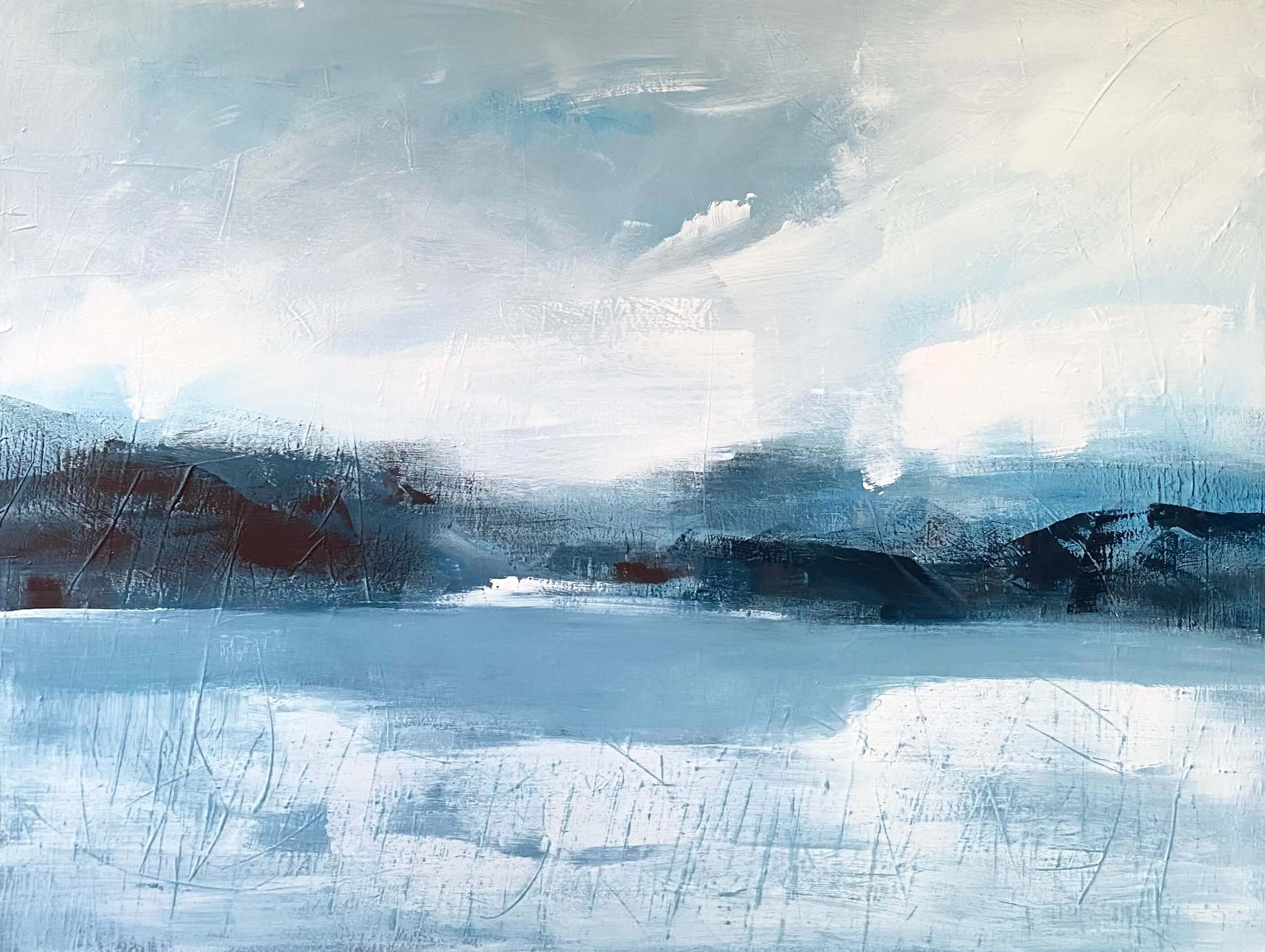 tableau paysage lagune