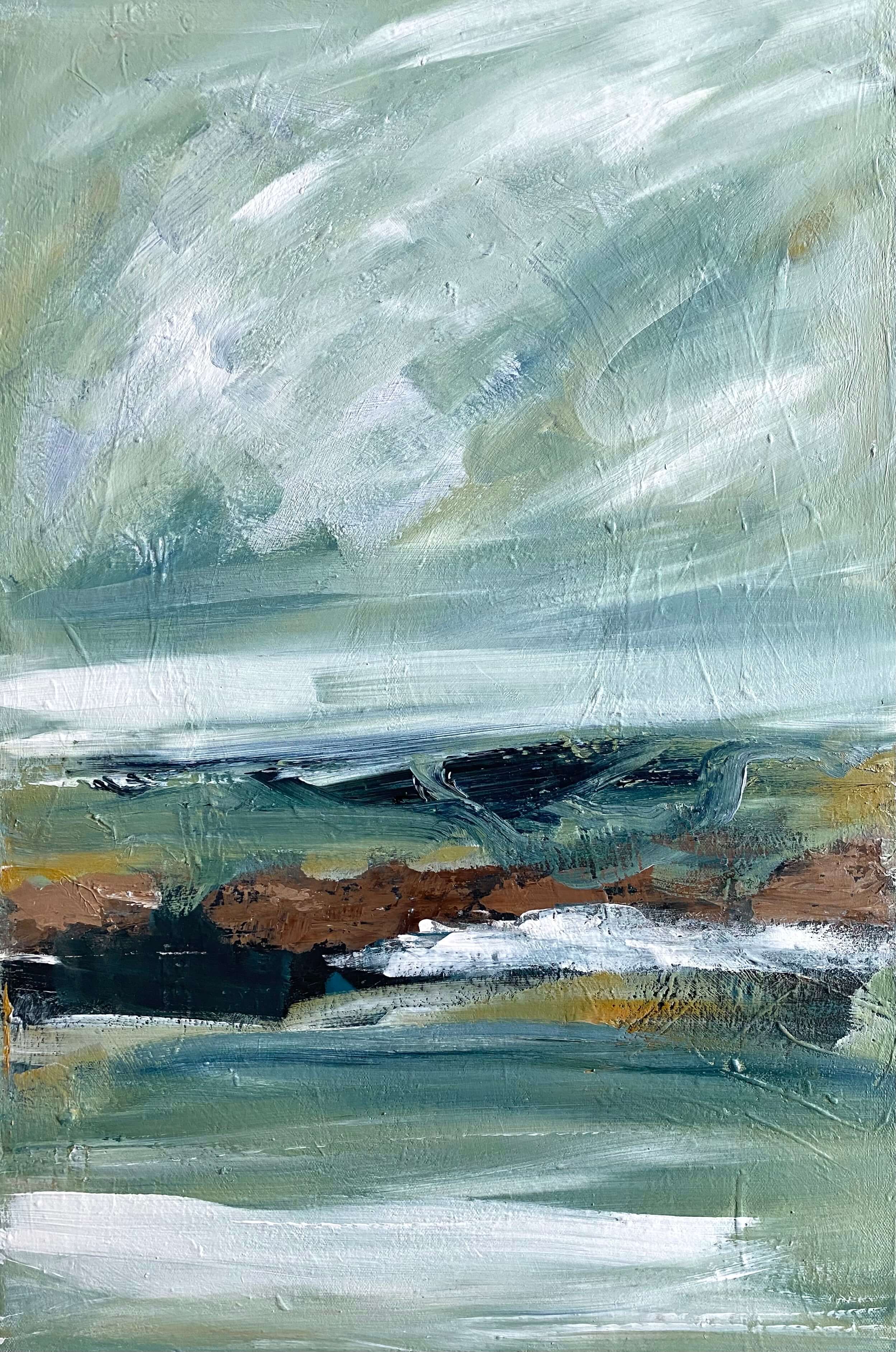 tableau paysage abstrait